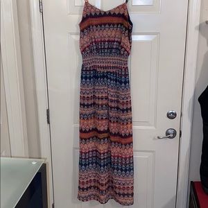 Long patterned summer dress